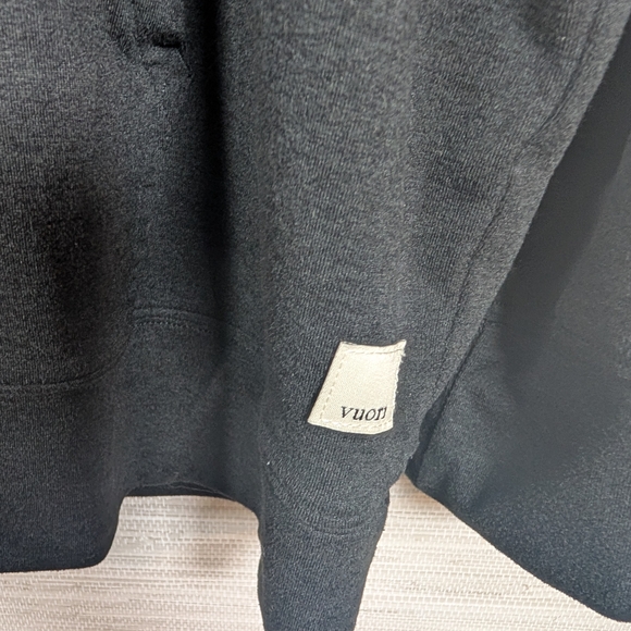 Vuori Halo Essential Oversized Hoodie & Joggers Set Black Heather Charcoal Large - Picture 5 of 15
